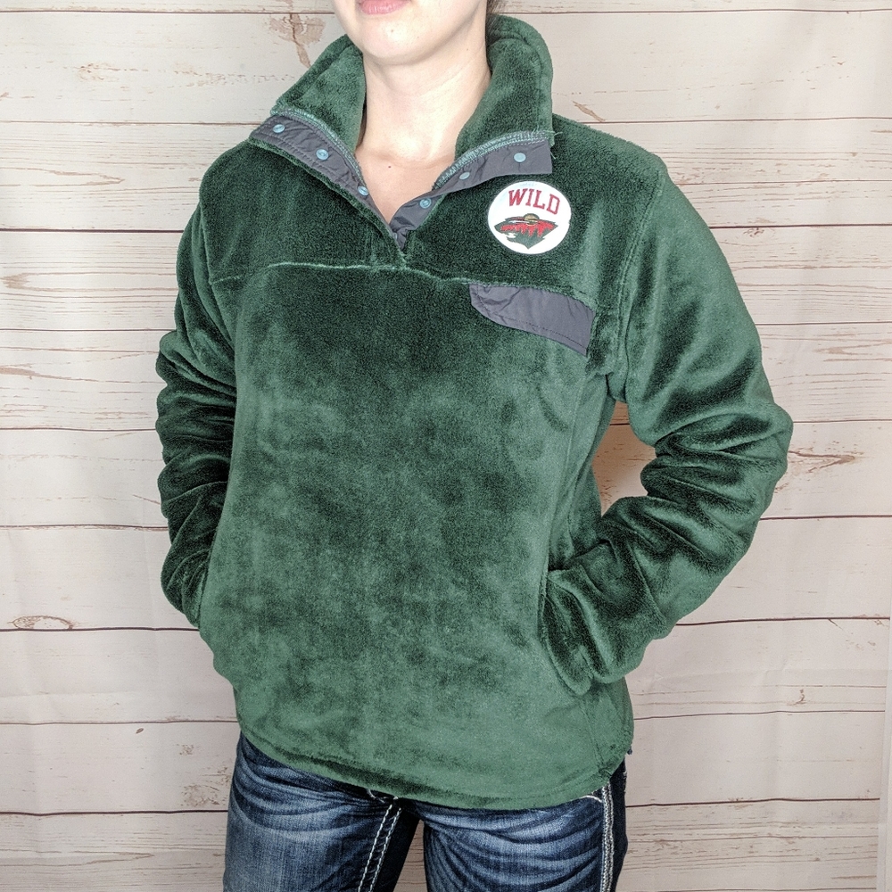 NHL Minnesota Wild Hockey 1/4 Button Pullover